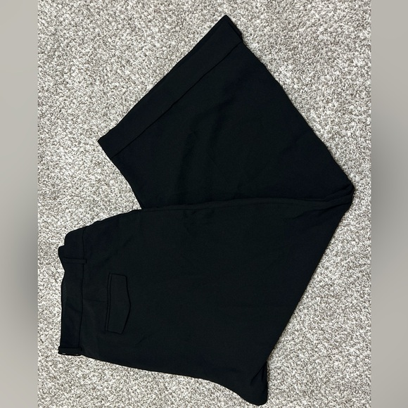 J Crew Women’s Essential Wide Leg Pant Pleated Front Size 24 Cuffed Hem Black - Picture 6 of 12